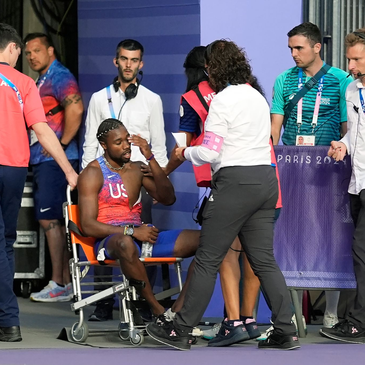 Auch US-Sprinter Noah Lyles hatte in Paris mit einer Corona-Infektion zu kämpfen. - Foto: Matthias Schrader/AP