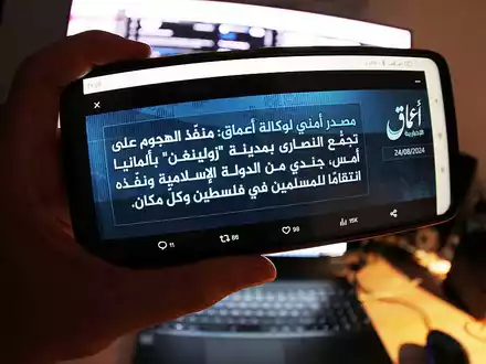 Bekenner-Nachricht Islamischer Staat am 24.08.2024 - Foto: über dts Nachrichtenagentur