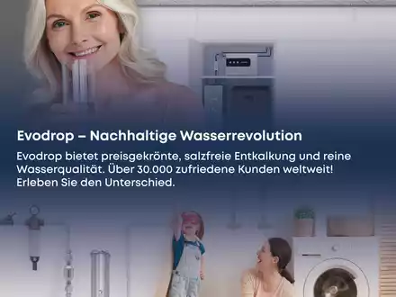 Effiziente Entkalkung durch den Einsatz von natürlicher Apfelsäure / Die Schweizer Wassertechnologie-Firma Evodrop entwickelte die womöglich bekannteste Alternative zu Salzanlage - Foto: presseportal.de