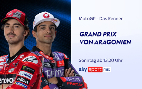 Die nächste Runde im Duell Bagnaia vs Martín: der MotoGP(TM) Grand Prix von Aragonien am Wochenende live und exklusiv bei Sky Sport - Foto: presseportal.de