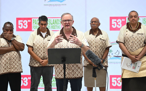 Australiens Premier setzt sich für Klimaflüchtlinge ein. - Foto: Lukas Coch/AAP/dpa