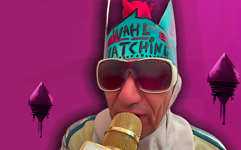 Wahl Watching – Ein gesungenes Tagebuch von Schorsch Kamerun bei ARD Kultur - Foto: presseportal.de Wahl Watching – Ein gesungenes Tagebuch von Schorsch Kamerun bei ARD Kultur - Foto: presseportal.de