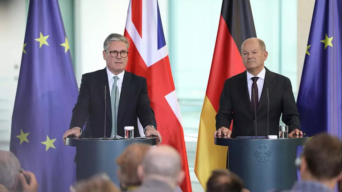 Keir Starmer und Olaf Scholz am 28.08.2024 - Bild: über dts Nachrichtenagentur
