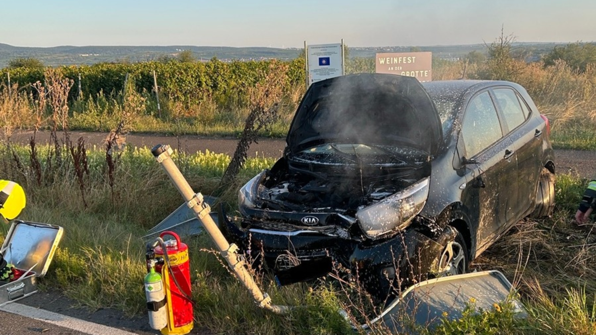 POL-PDNW: Sekundenschlaf führt zu Unfall - Foto: presseportal.de