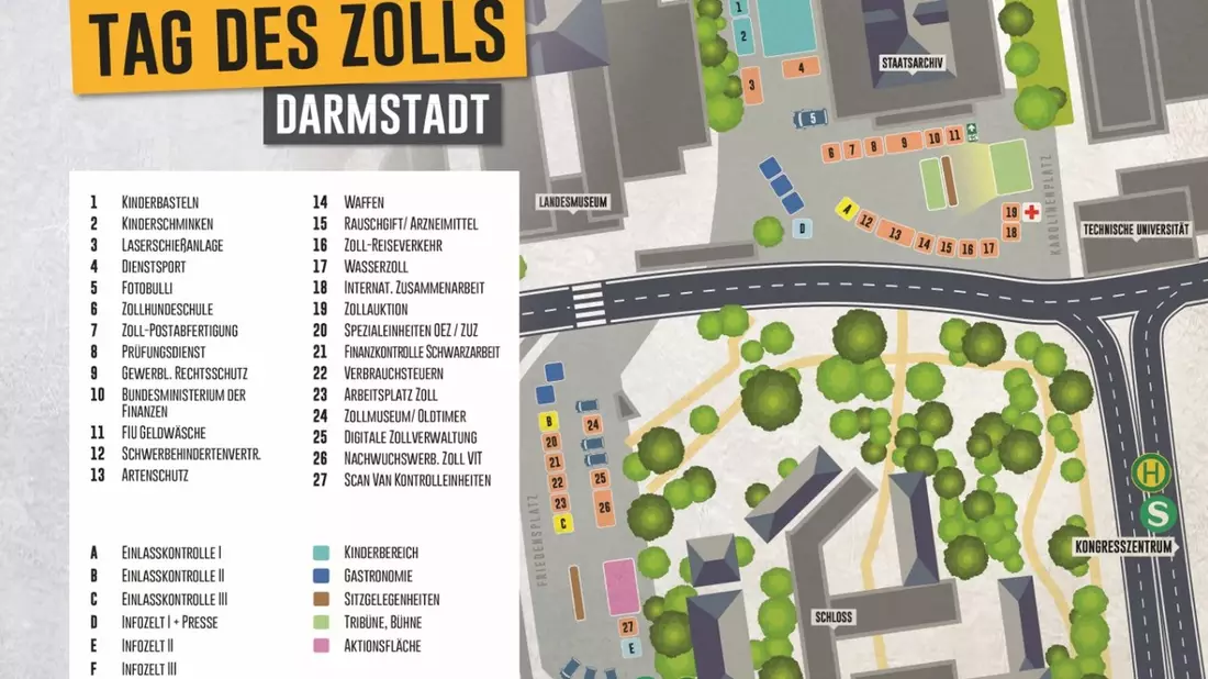 HZA-F: Tag des Zolls 2024 in Darmstadt Ein Tag voller Erlebnisse: Der Zoll lädt nach Darmstadt ein - Bild: presseportal.de