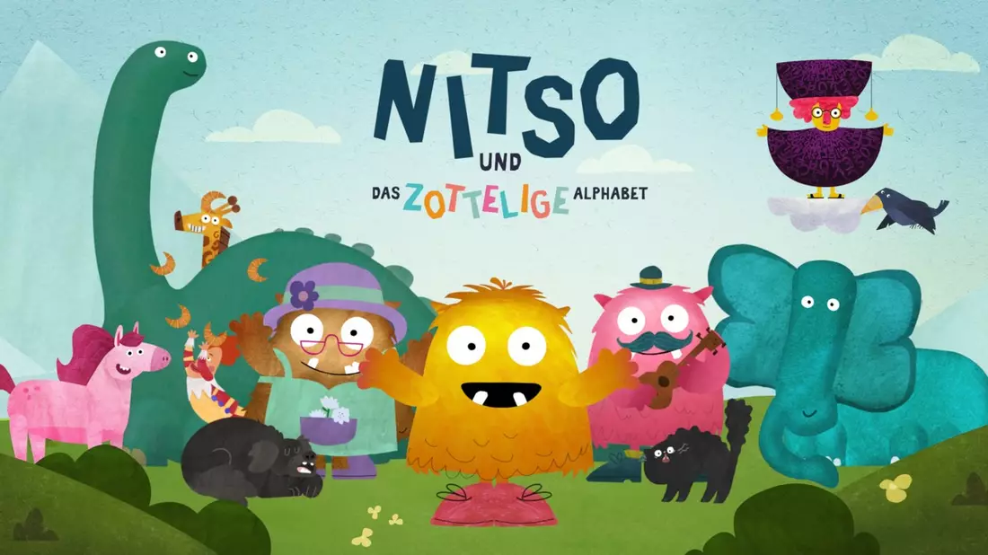 Vorschul-Animationsserie feiert Premiere: Nitso und das zottelige Alphabet / Buchstaben kontextbasiert, interaktiv und bilingual lernen ab 2. September 2024 auf allen KiKA-Plattformen - Bild: presseportal.de