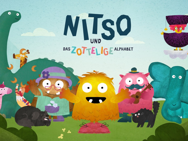 Vorschul-Animationsserie feiert Premiere: Nitso und das zottelige Alphabet / Buchstaben kontextbasiert, interaktiv und bilingual lernen ab 2. September 2024 auf allen KiKA-Plattformen - Foto: presseportal.de