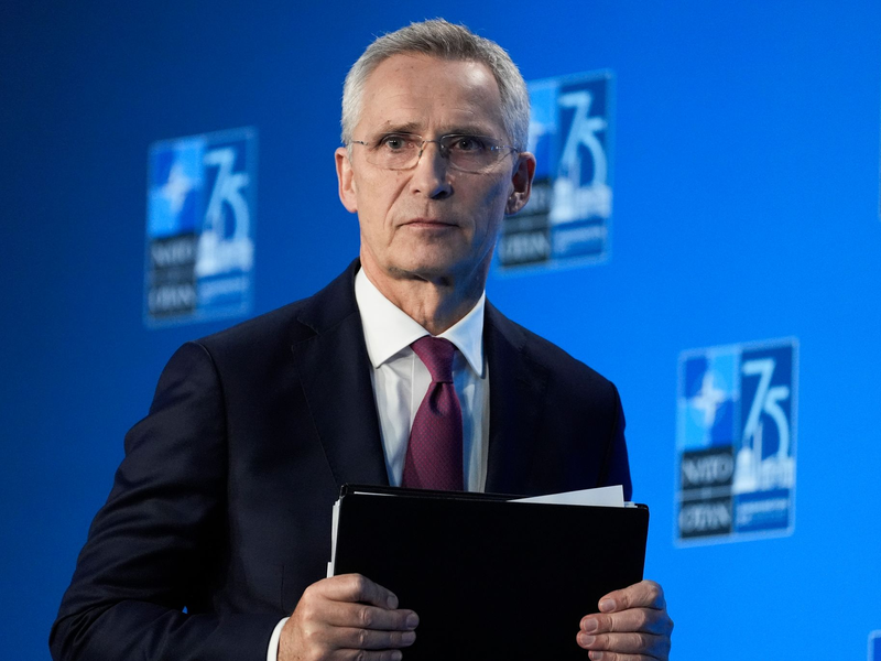 Nato-Generalsekretär Jens Stoltenberg leitete die Sitzung des Nato-Ukraine-Rats. (Archivbild) - Foto: Stephanie Scarbrough/AP/dpa