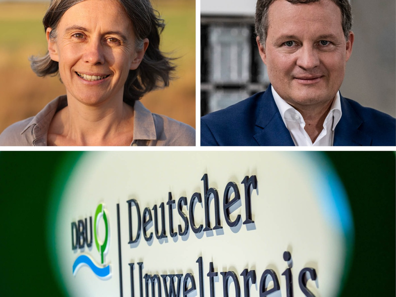 Deutscher Umweltpreis für Praxis-Pioniere / DBU zeichnet Franziska Tanneberger und Thomas Speidel aus - Foto: presseportal.de