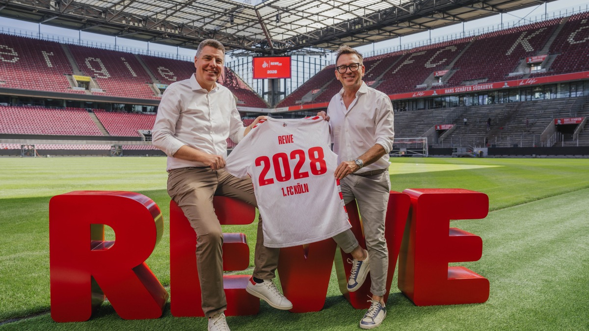 FC und REWE Group verlängern exklusive Haupt- und Trikotpartnerschaft vorzeitig / Langfristiges Engagement bis Sommer 2028 unterstreicht starke Verbundenheit - Foto: presseportal.de