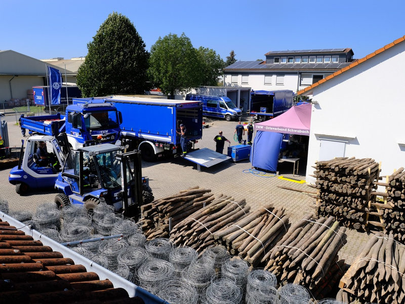 THW LVBEBBST: Einsatz gegen die Ausbreitung der Afrikanischen Schweinepest - Foto: presseportal.de