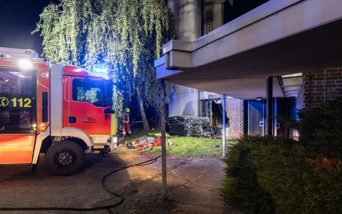 Der Kitabetrieb konnte trotz des Unfalls in der Nacht aufrechterhalten werden. (Foto aktuell) - Foto: Rudolf Karliczek/dpa