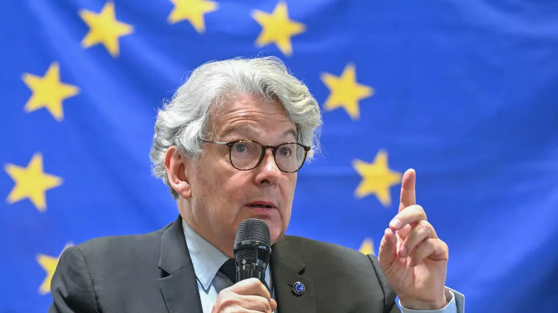 Der französische EU-Kommissar Thierry Breton hat überraschend seinen Rücktritt angekündigt. (Archivbild) - Bild: Patrick Pleul/dpa