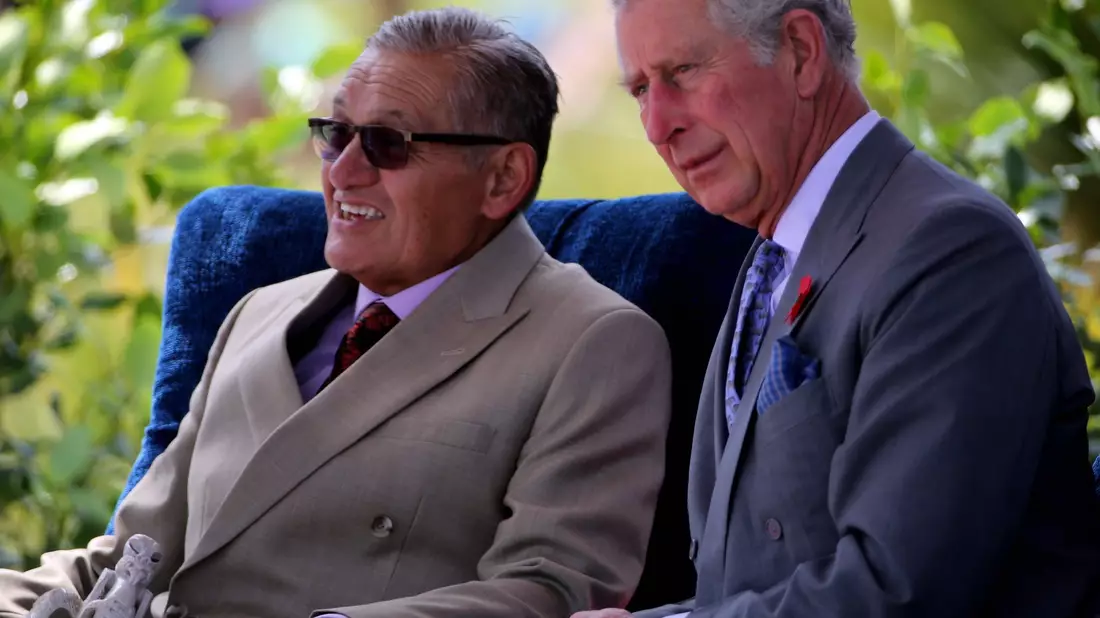König Tuheitia und König Charles haben sich oft getroffen. (Archivbild) - Bild: picture alliance / dpa