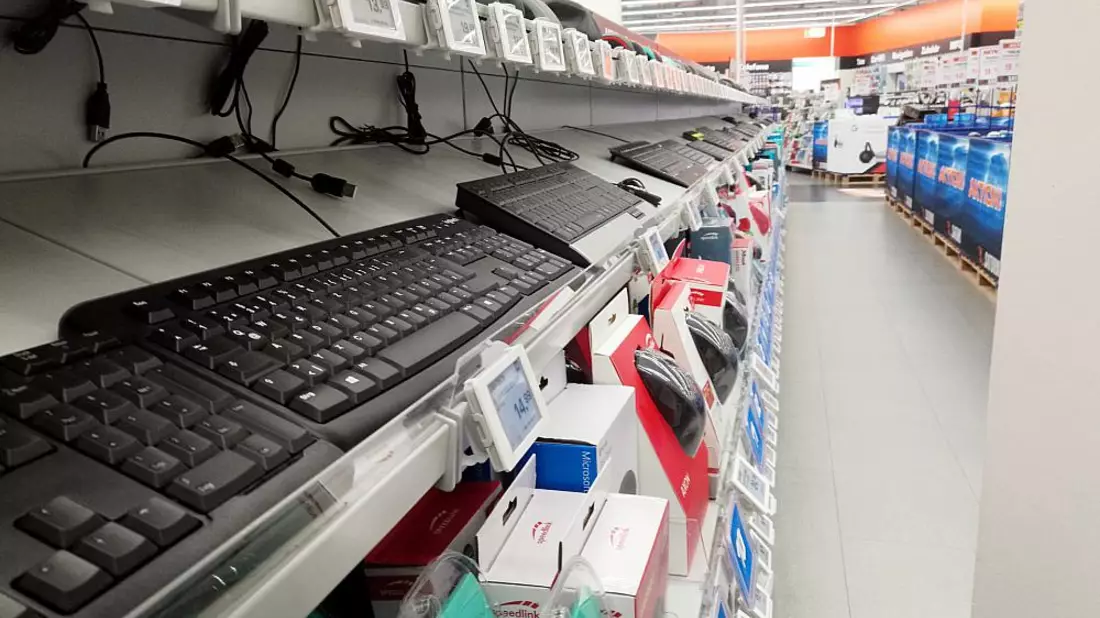 Computertastaturen in einem Elektronik-Fachmarkt (Archiv) - Bild: über dts Nachrichtenagentur