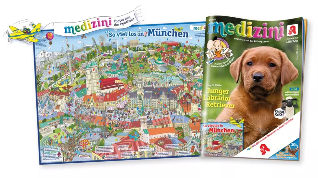 Da wimmelt was: München mit neuem medizini-Super-Poster erkunden - rechtzeitig zur Wiesn - Bild: presseportal.de
