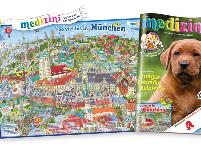 Da wimmelt was: München mit neuem medizini-Super-Poster erkunden - rechtzeitig zur Wiesn - Foto: presseportal.de