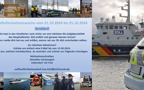 HZA-KI: Zollinformationswoche beim Hauptzollamt Kiel - Foto: presseportal.de