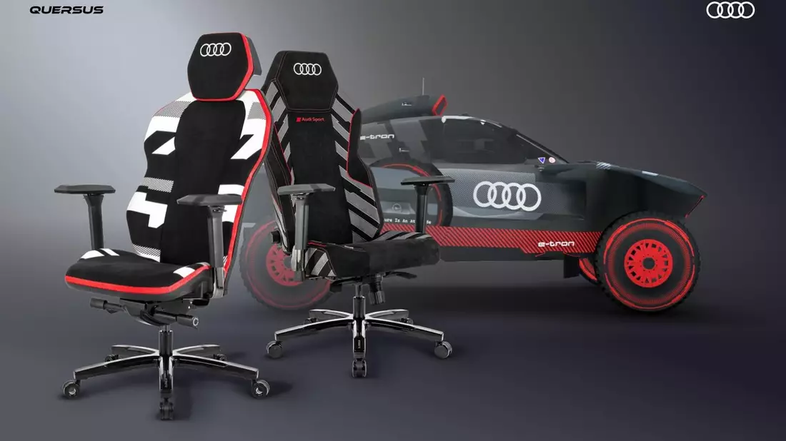 QUERSUS und Audi kombinieren einzigartiges Motorsportdesign mit futuristischen ergonomischen Stühlen - Bild: presseportal.de
