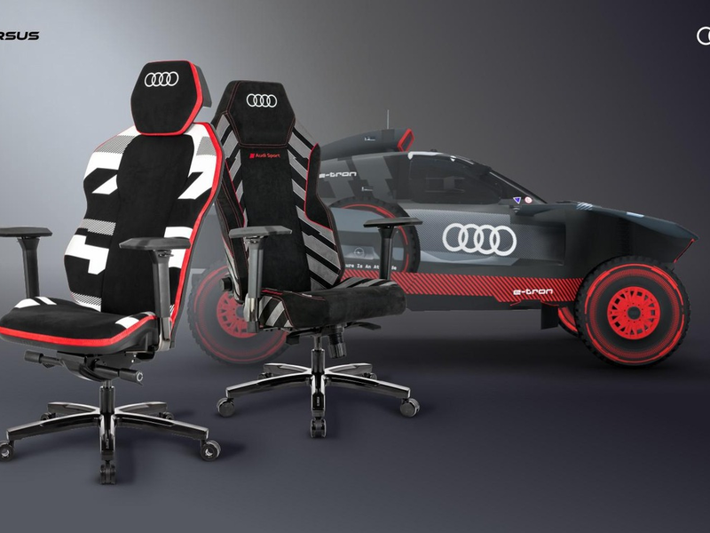 QUERSUS und Audi kombinieren einzigartiges Motorsportdesign mit futuristischen ergonomischen Stühlen - Foto: presseportal.de