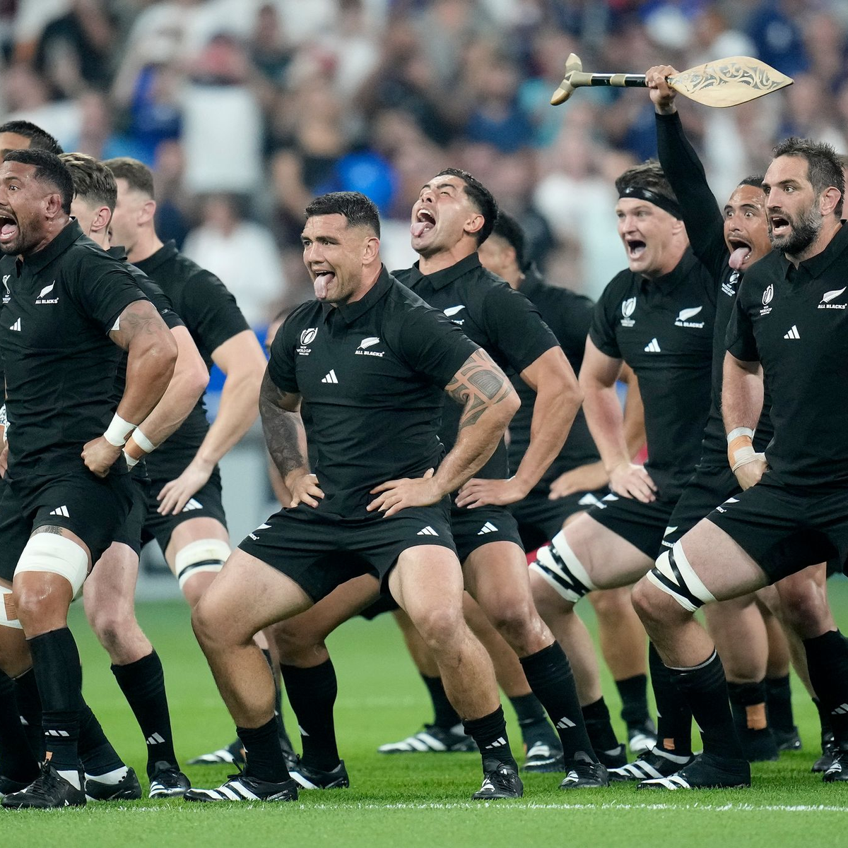 Der rituelle Tanz «Haka» soll den Gegner einschüchtern. (Archivbild) - Foto: Christophe Ena/AP/dpa