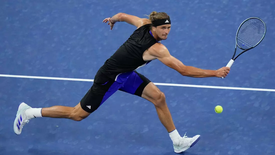Alexander Zverev bejubelt den Achtelfinaleinzug bei den US Open. - Bild: Frank Franklin II/AP