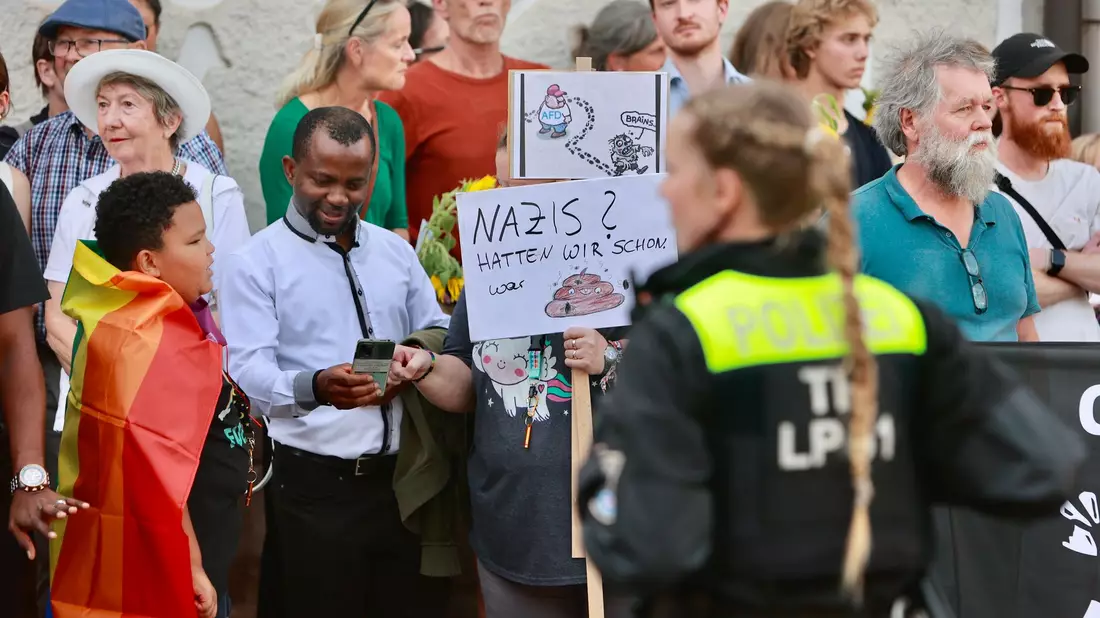 Viele Proteste im Wahlkampf auf den Straßen. (Archivbild) - Bild: Matthias Bein/dpa