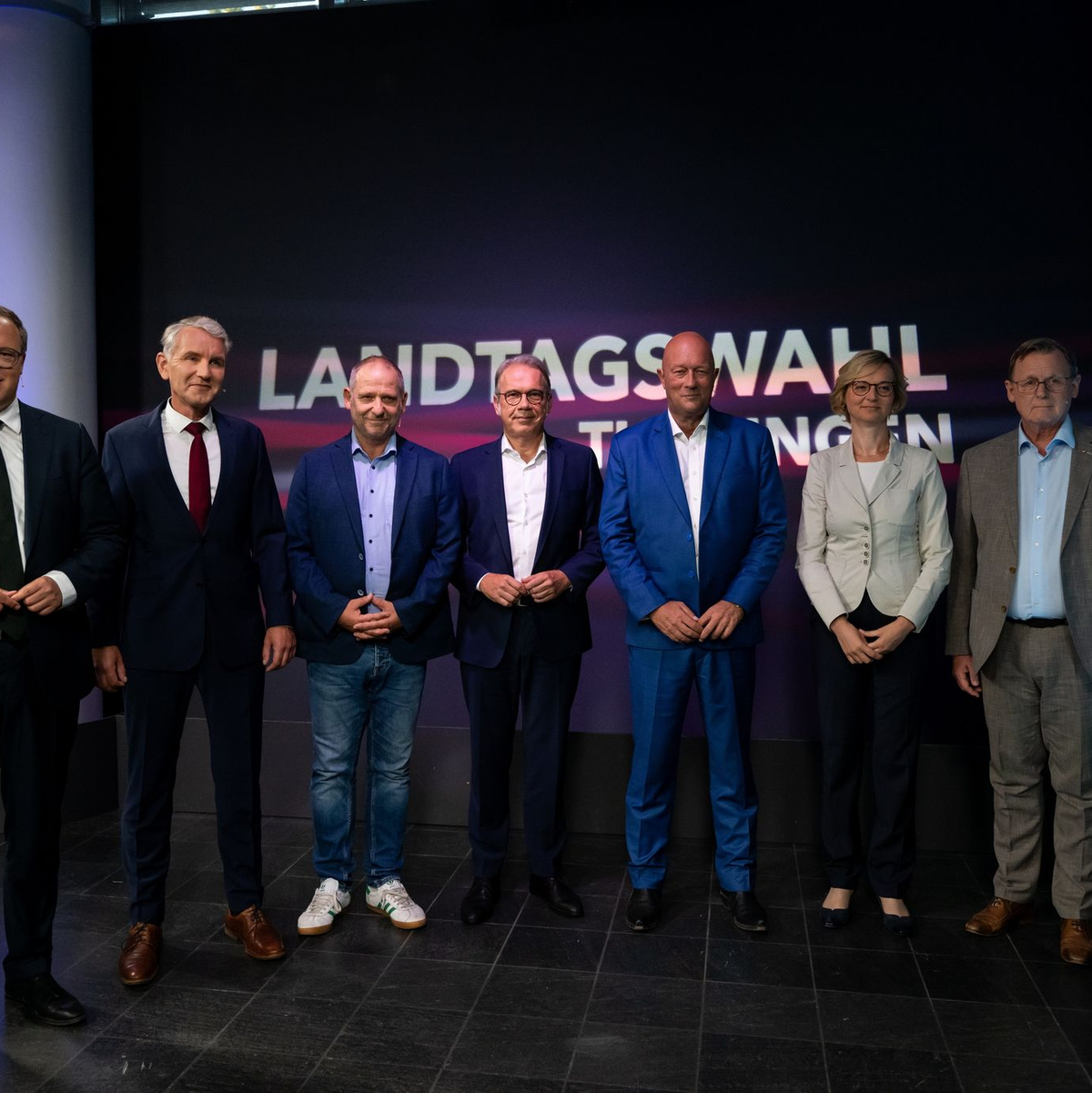 Immer wieder treffen die Spitzekandidaten im Wahlkampf aufeinander. (Archivbild) - Foto: Jacob Schröter/dpa