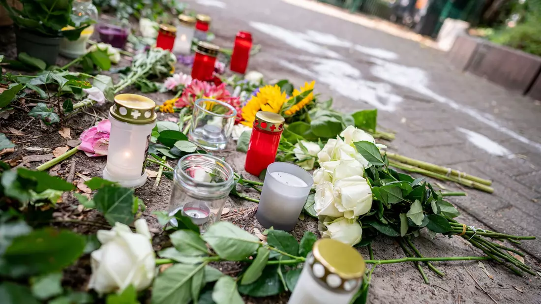 Erst am Mittwochabend war eine Frau bei einem Messernagriff getötet worden. - Bild: Fabian Sommer/dpa