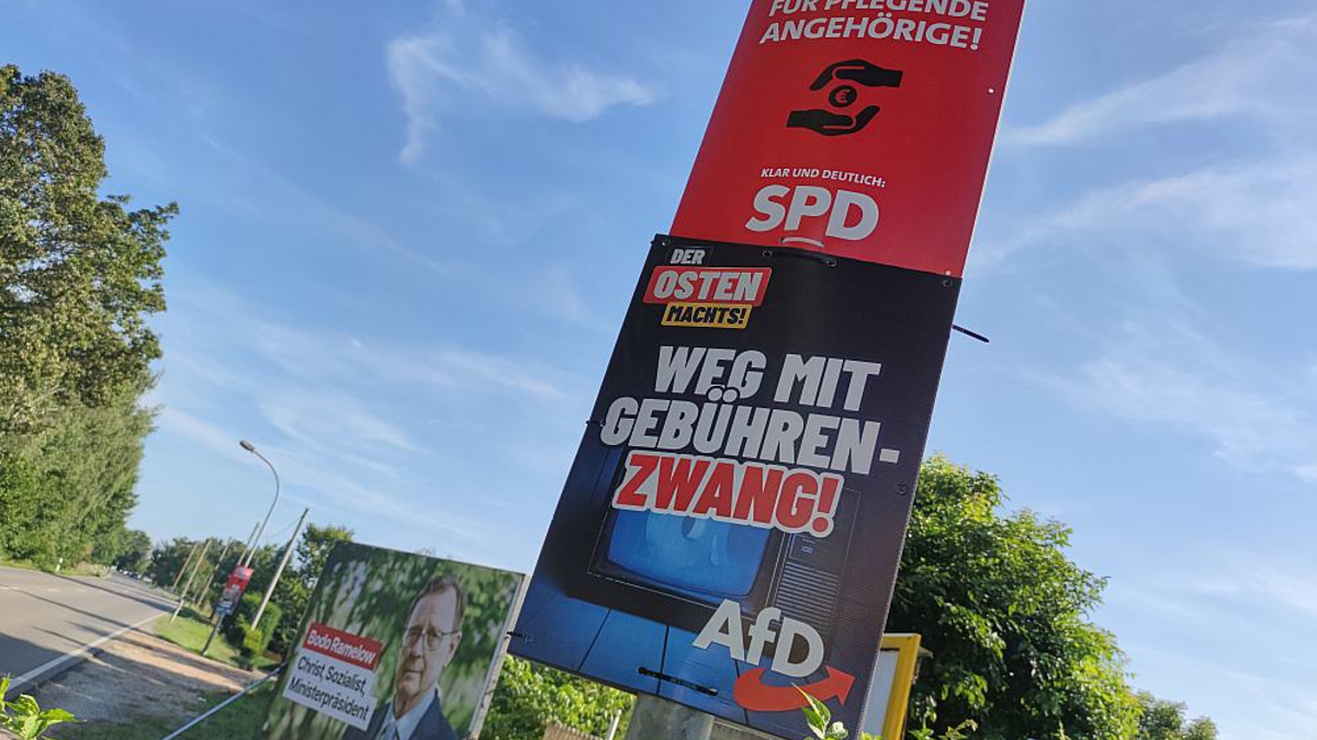 Wahlplakate von AfD und SPD zur Landtagswahl in Thüringen (Archiv) - Foto: über dts Nachrichtenagentur