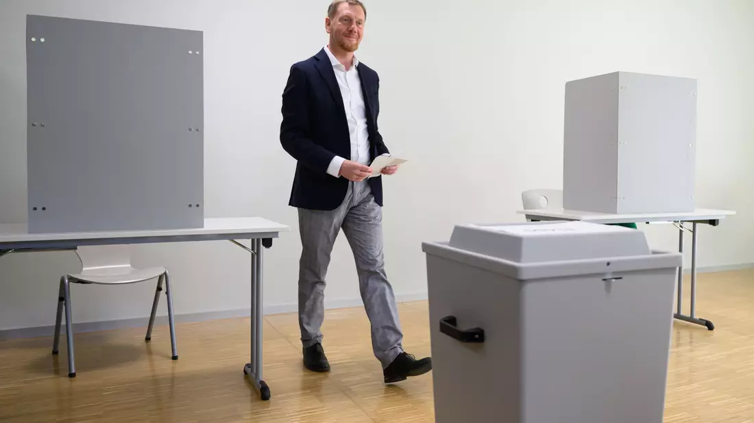 Michael Kretschmer will wieder die Landesregierung anführen. - Bild: Robert Michael/dpa