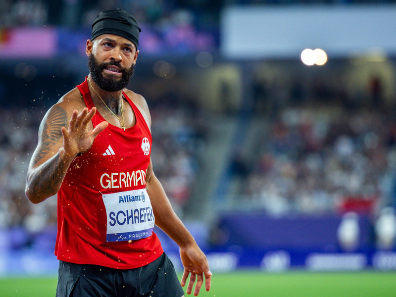 Leon Schäfer gelang die Wiedergutmachung im Vorlauf über 100 Meter. - Foto: Jens Büttner/dpa