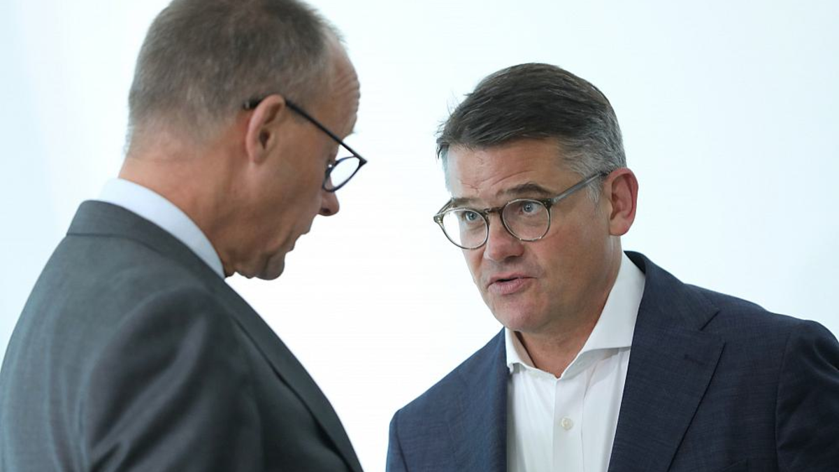 Friedrich Merz und Boris Rhein (Archiv) - Foto: über dts Nachrichtenagentur