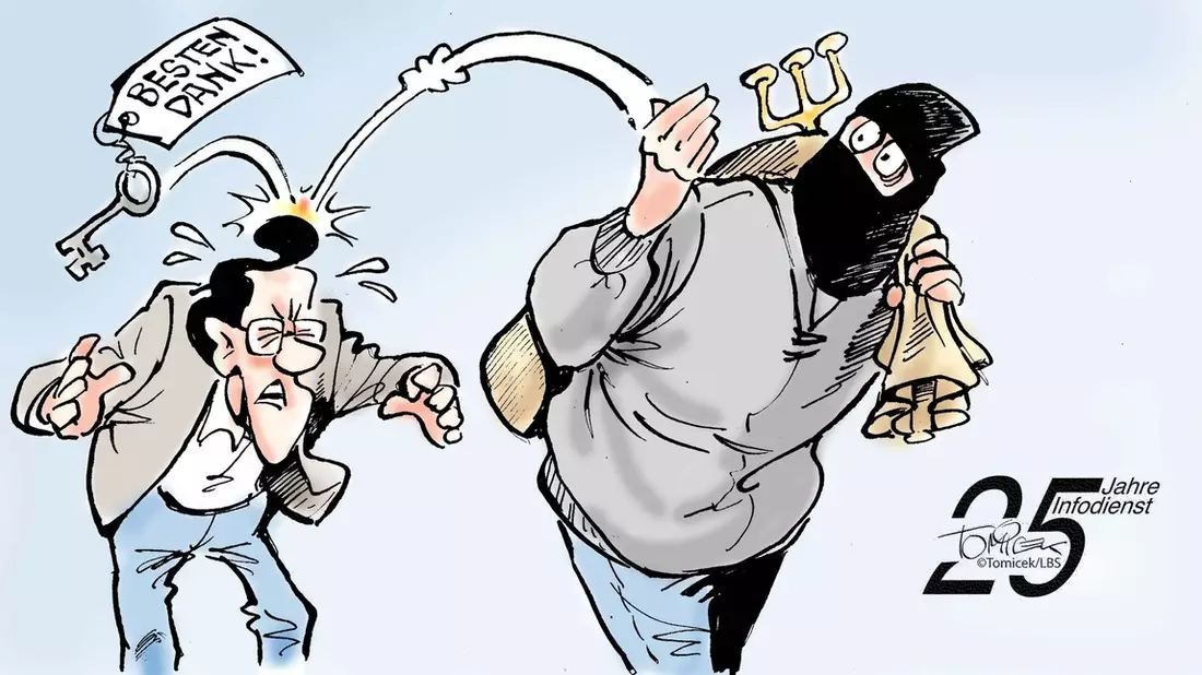 Schlüssel war weg / Versicherter blieb auf Einbruchsschaden sitzen - Bild: presseportal.de