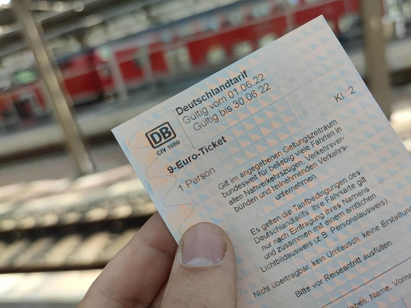 9-Euro-Ticket (Archiv) - Foto: über dts Nachrichtenagentur