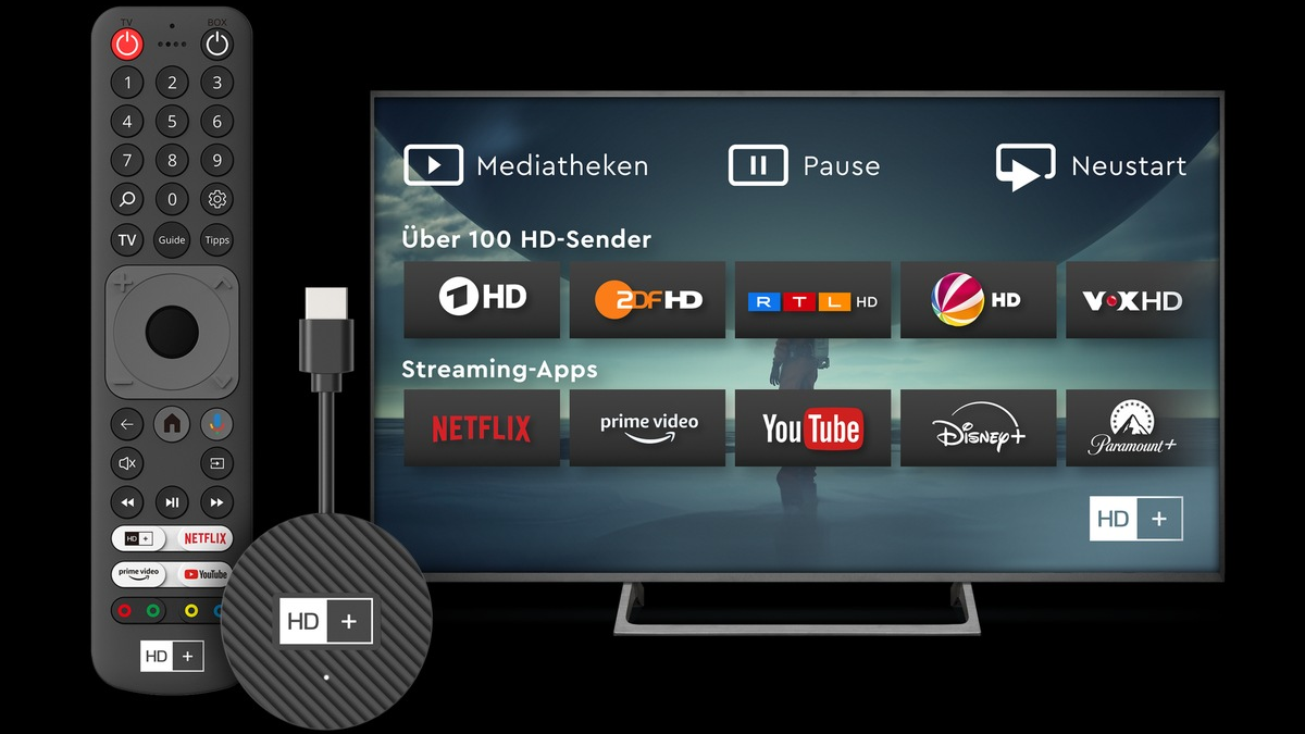 Der neue HD+ IP TV-Stick: günstig und zeitgemäß fernsehen - Foto: presseportal.de