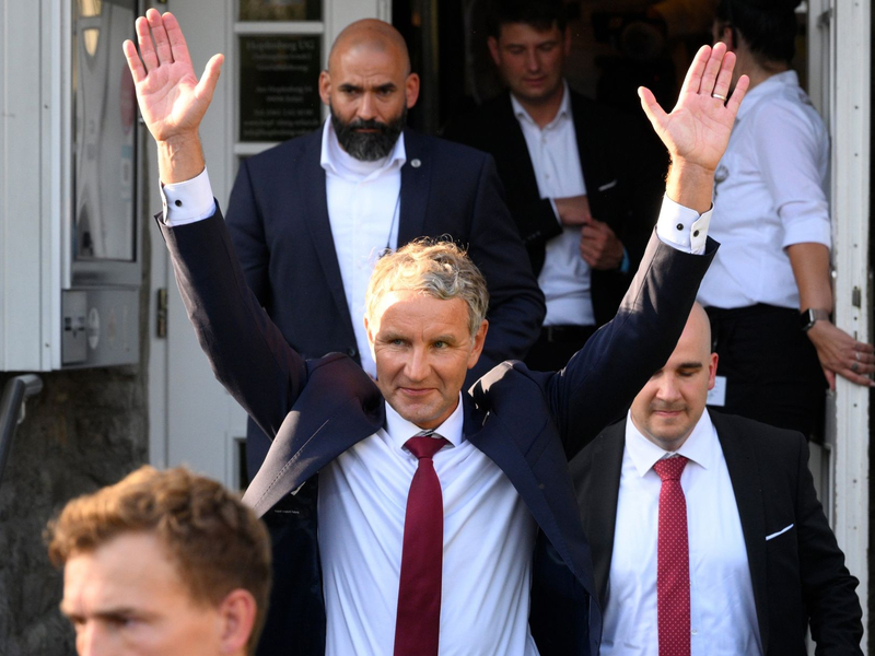 Bei der Wahlparty der Thüringer AfD waren Journalisten eigentlich ausgeschlossen. (Archivbild) - Foto: Daniel Vogl/dpa