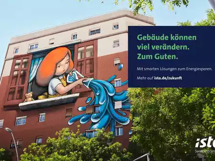 Markenkampagne mit Murals: ista gibt Häusern eine Zukunft - Foto: presseportal.de