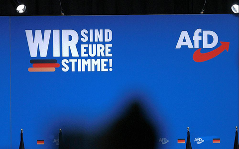 AfD-Logo und Slogan (Archiv) - Foto: über dts Nachrichtenagentur