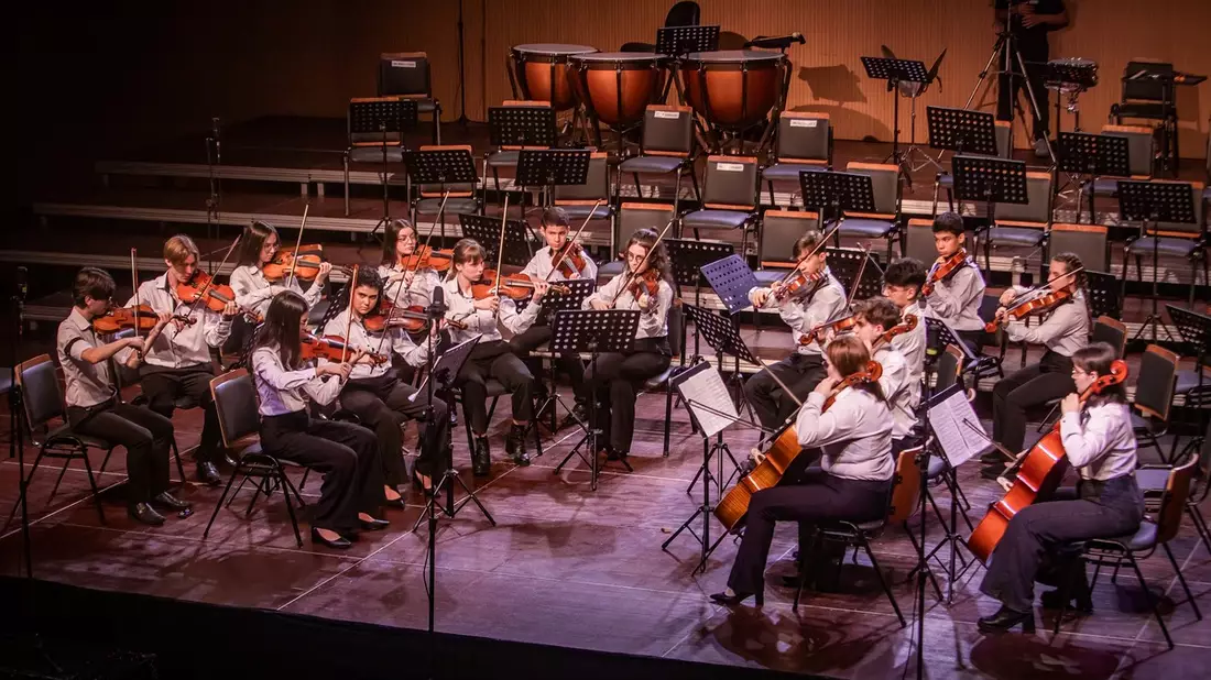 Erste Auslandsreise der jugendlichen Musiker der Philharmonischen Akademie Musicarium aus Brasilien / Konzert am 1. Oktober 2024 in Karlsruhe - Bild: presseportal.de