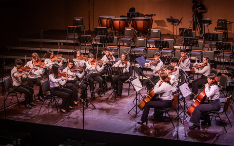 Erste Auslandsreise der jugendlichen Musiker der Philharmonischen Akademie Musicarium aus Brasilien / Konzert am 1. Oktober 2024 in Karlsruhe - Foto: presseportal.de