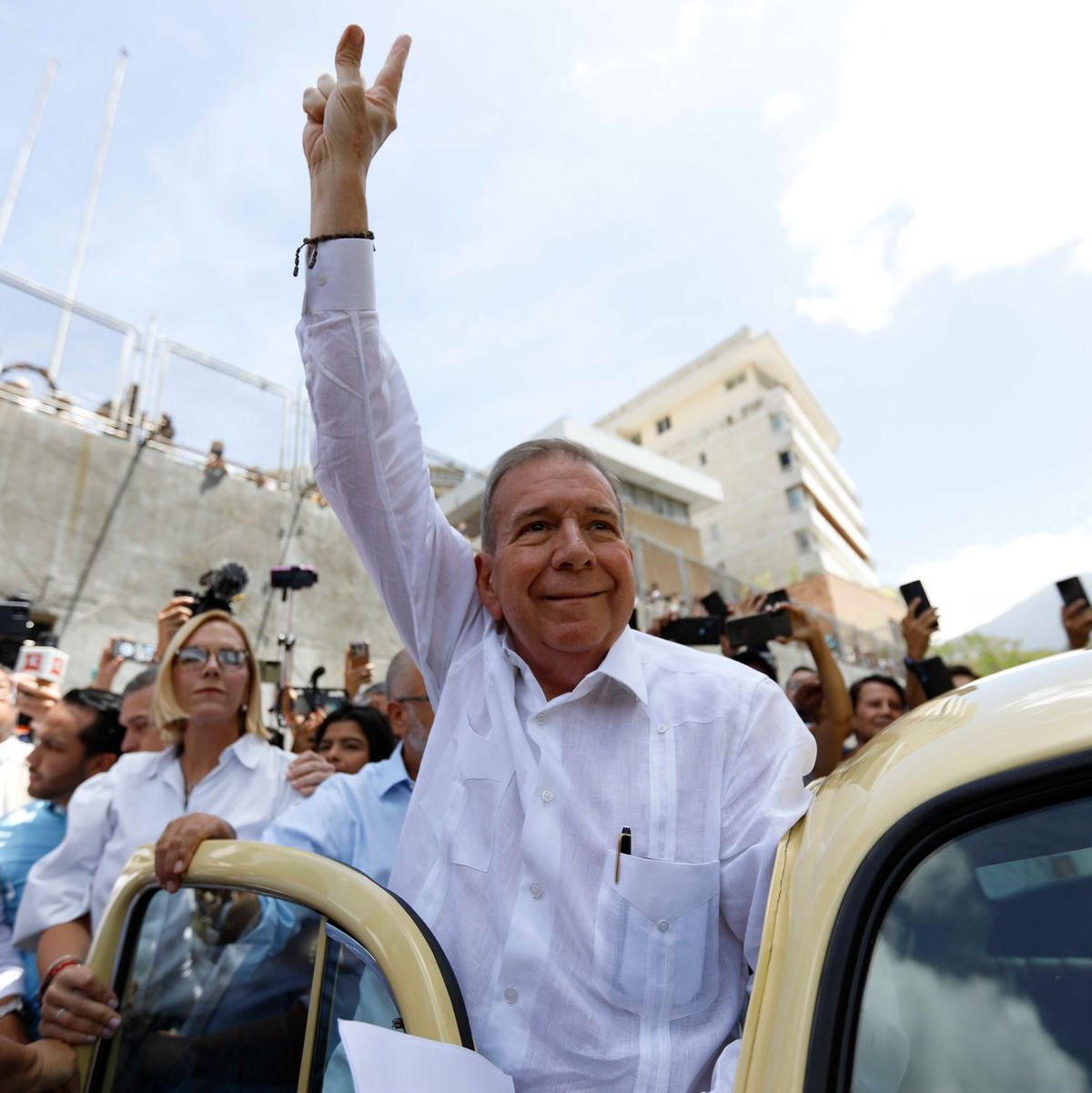 Unter anderem die USA erkennen González als Wahlsieger an. (Archiv) - Foto: Jeampier Arguinzones/dpa