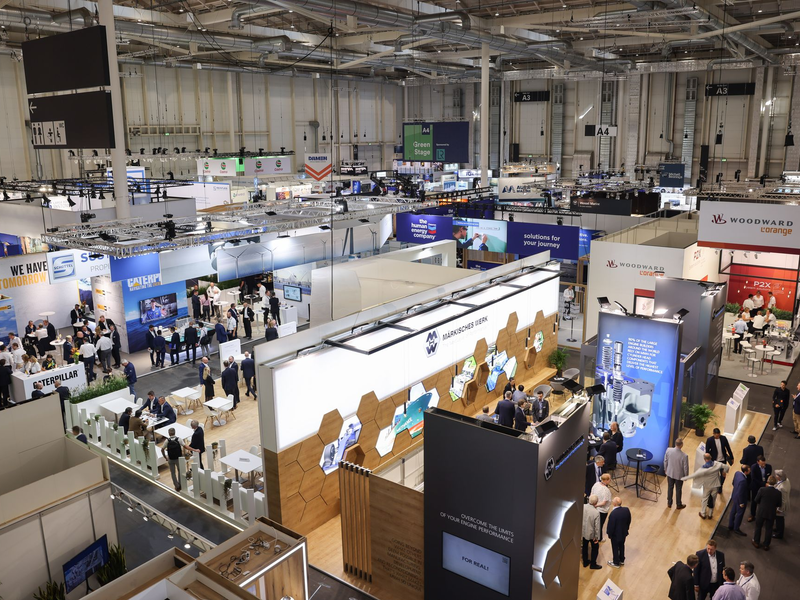 Der MAN-Energy-Solutions-Chef Lauber auf der Messe SMM in Hamburg. - Foto: Christian Charisius/dpa