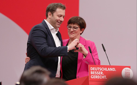 Lars Klingbeil und Saskia Esken (Archiv) - Foto: über dts Nachrichtenagentur