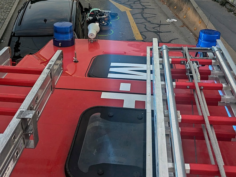 FW-M: Motorradunfall verursacht Motorradunfall (Schwanthalerhöhe) - Foto: presseportal.de