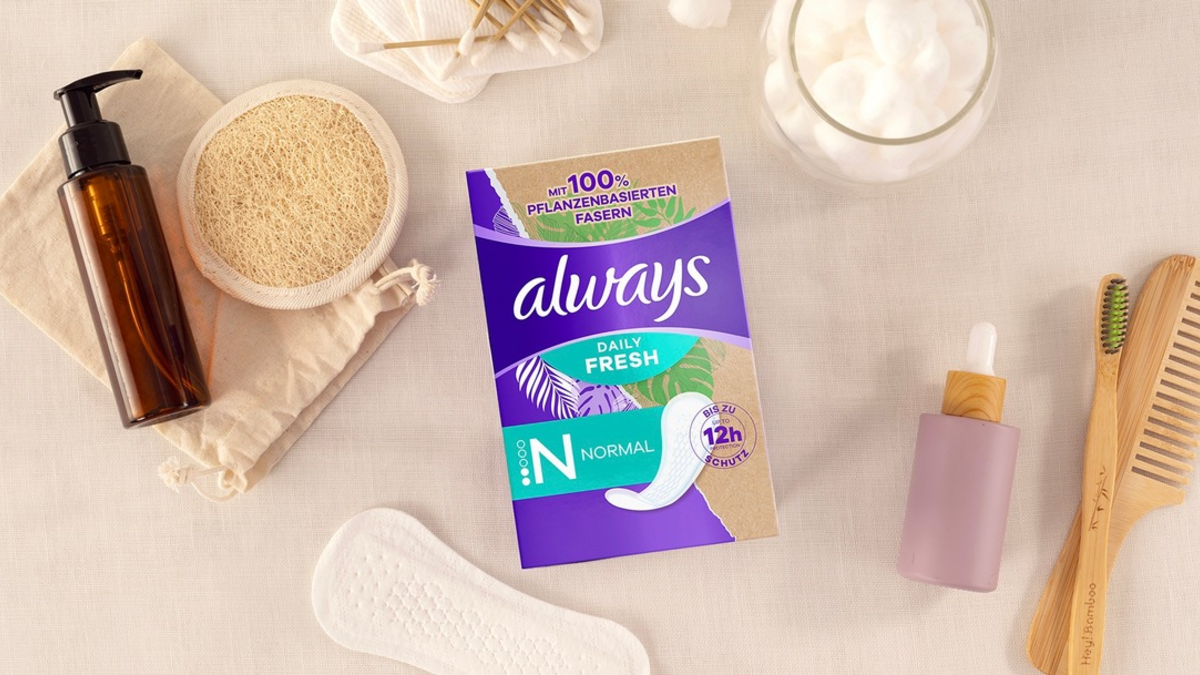 Einfach wohlfühlen: Always präsentiert seine ersten Slipeinlagen mit 100% pflanzenbasierten Fasern* - Foto: presseportal.de