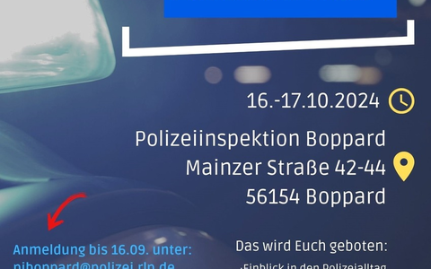 POL-PDKO: Schnuppertage Polizei Boppard im Oktober - Foto: presseportal.de