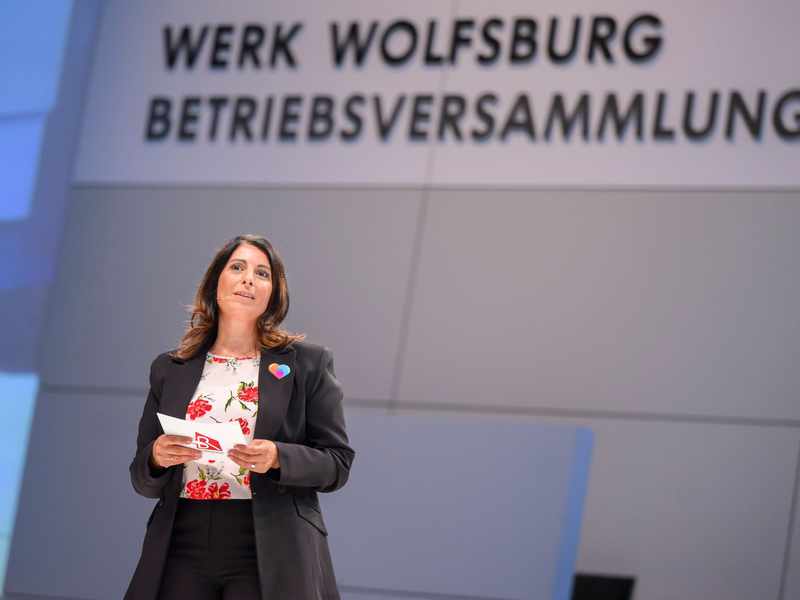 Daniela Cavallo ist die erste Frau an der Spitze des VW-Konzernbetriebsrates. (Archivbild) - Foto: Julian Stratenschulte/dpa