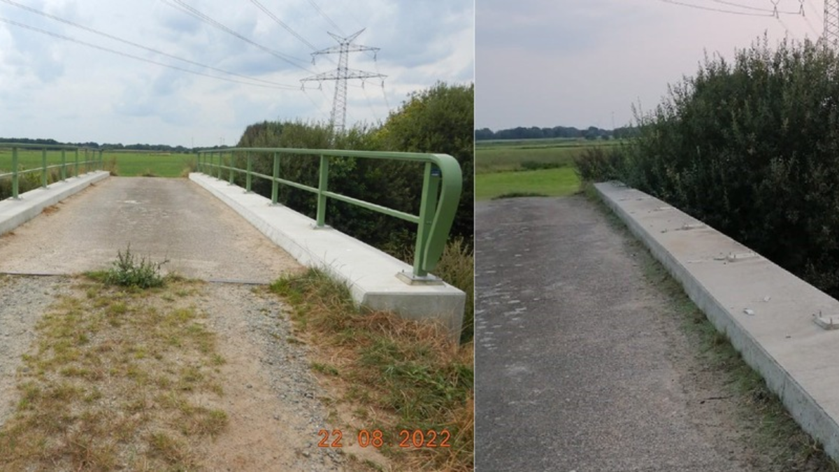 POL-CUX: Diebstahl eines massiven Brückengeländers im Bereich Lunestedt/Düring (Lichtbild in der Anlage) - Foto: presseportal.de
