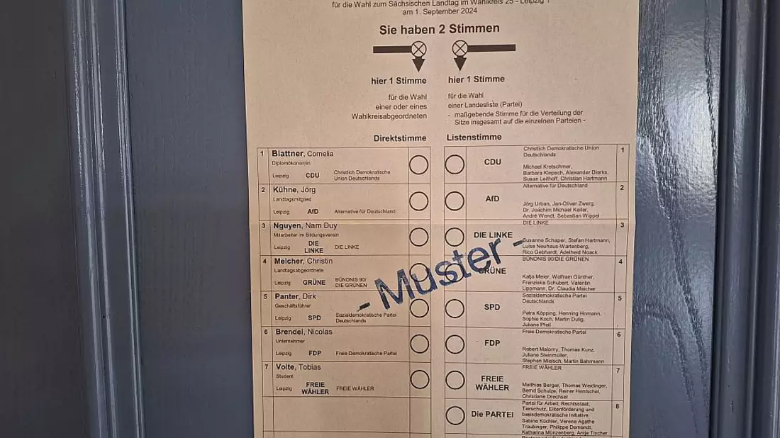 Wahllokal zur Landtagswahl in Sachsen am 01.09.2024 - Bild: über dts Nachrichtenagentur